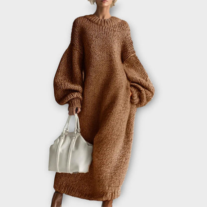 Abito Maxi di Maglia Oversize Confortable