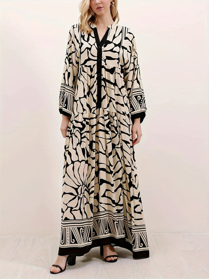 ELENA – ABITO MAXI BOHEMIO DI FIORI