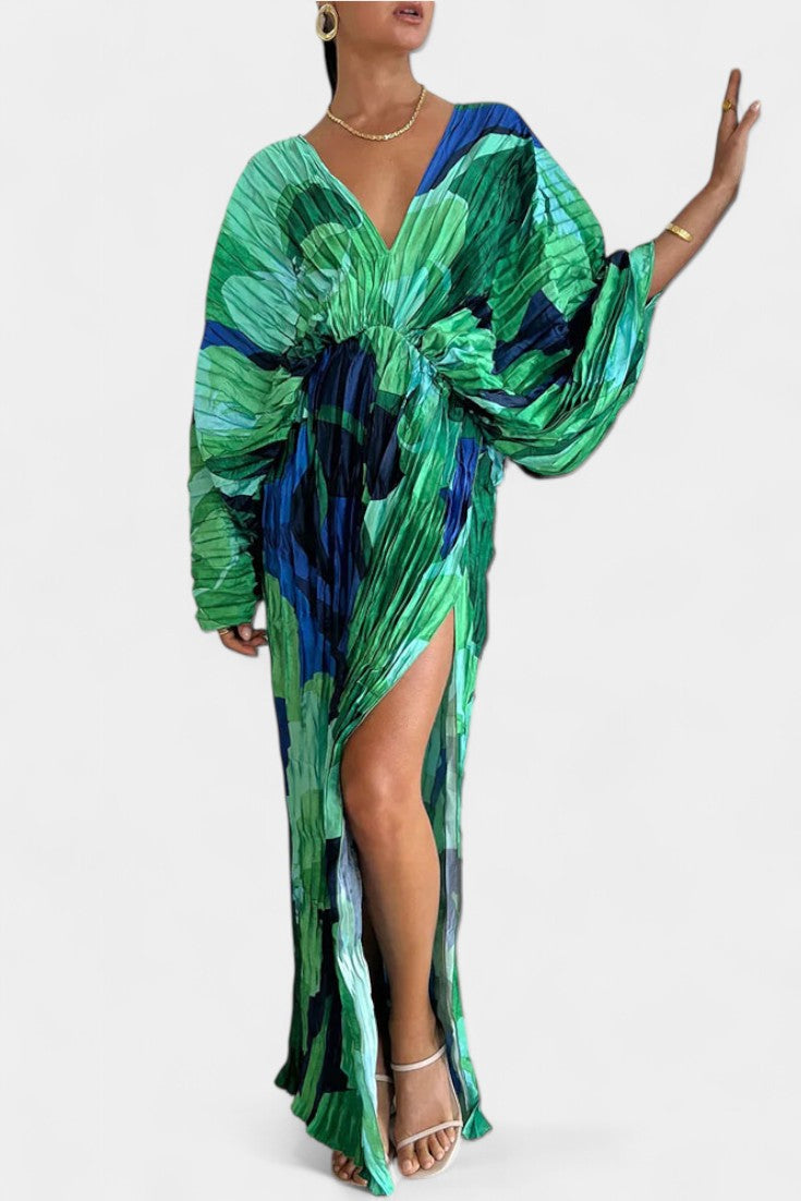 Rebecca Abito maxi Cortado con Pliegues