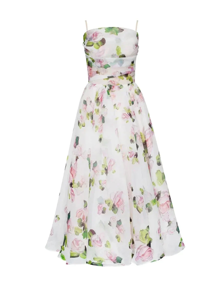 Emilia | Abito Elegante Senza maniche Stampato