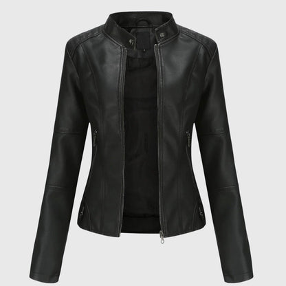Giorgina™ - Giacca in pelle elegante da donna