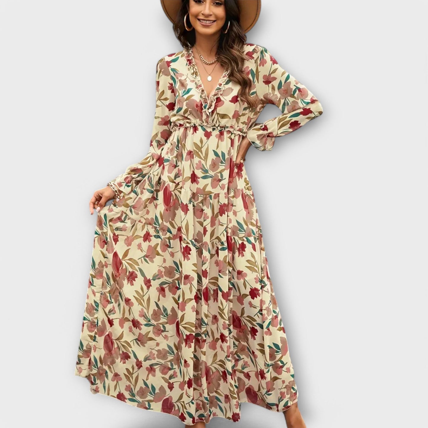 LILA – ABITO MAXI GIARDINO SEGRETO