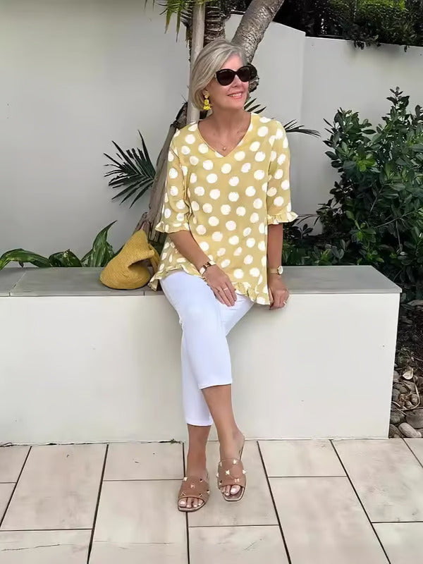 Lucienne – Blusa di V con Stile