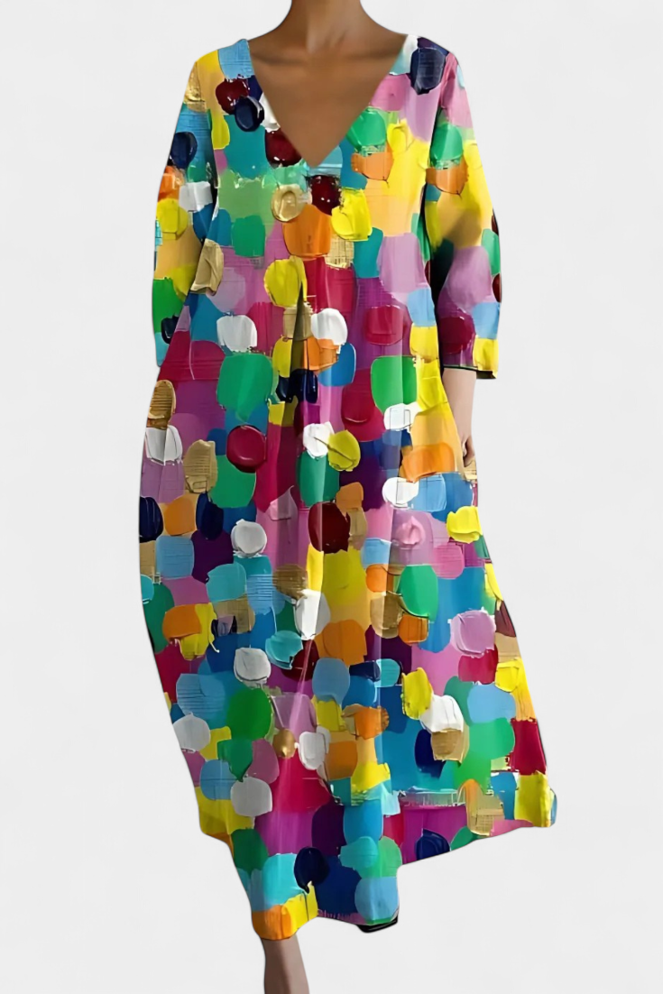 NAOMI – ABITO MIDI ART BLOOM