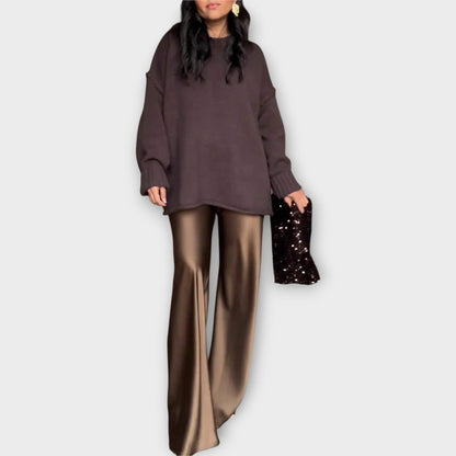 Set Satinado in Maglia Lussuoso e Rilassato