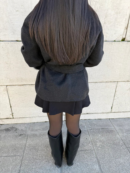 NORIDALE - CAPPOTTO ELEGANTE DI VELUR SARTORIALE