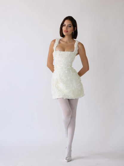 Jennifer | Mini Abito Corset Blossom Embrace