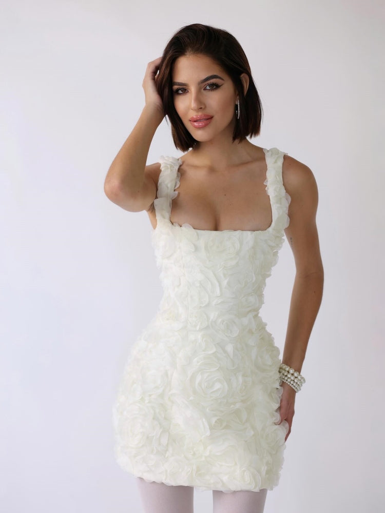 Jennifer | Mini Abito Corset Blossom Embrace