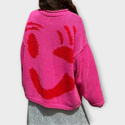 Maglione in maglia Abstracto Fatto a mano
