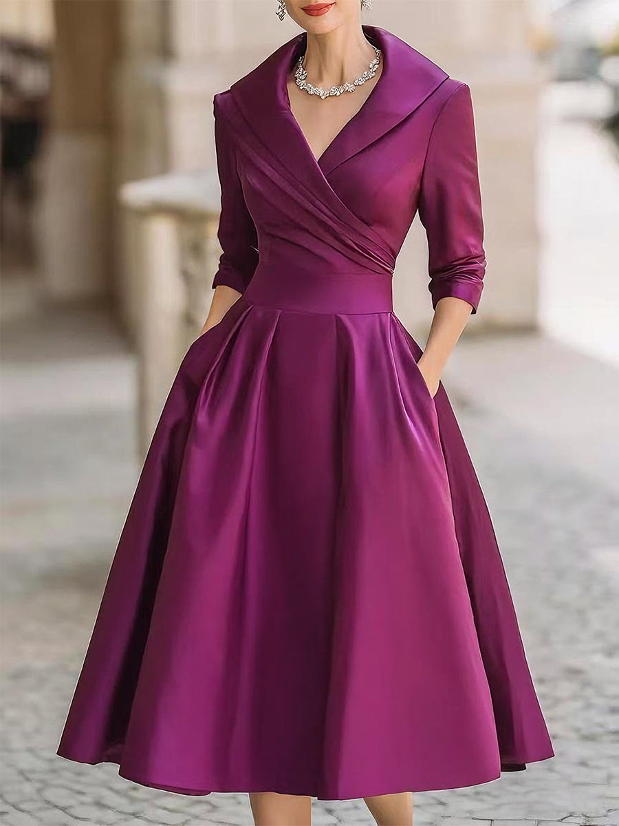 VERENA – ELEGANTE ABITO DI SWING VINTAGE NERO