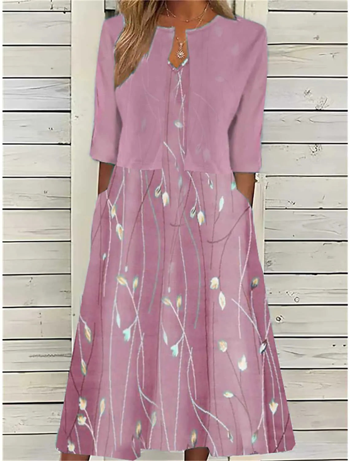 Ivy – Completo Midi Floreale Elegante