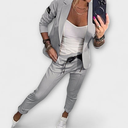 Vionne | Set Elegante di Top, Giacca e Pantaloni