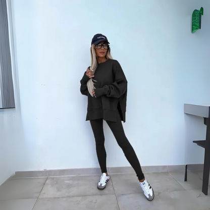 MADISON – SET DI FELPA OVERSIZED E LEGGINGS