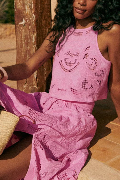 Romy | Set di Pizzo Rosa Moise