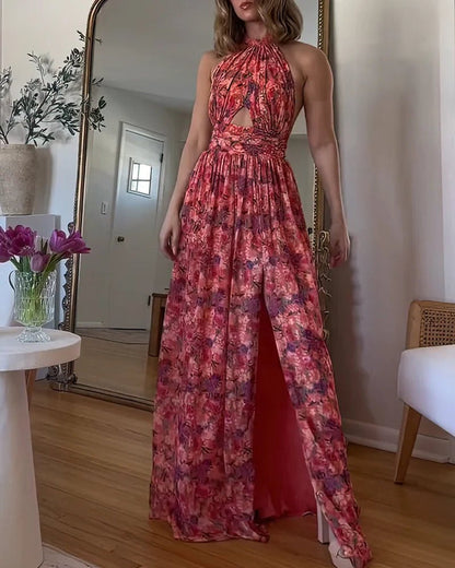 Luna | Abito Maxi con Stampato Floreale