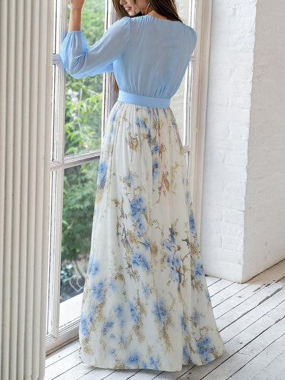 Fiorella | Abito maxi Elegante con Stampa floreale
