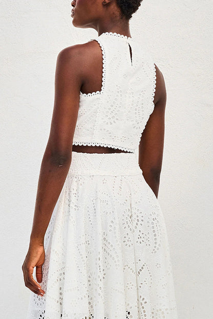 Completo in pizzo Maura