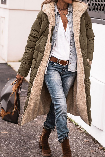 Johna – Cappotto reversibile di Sherpa Luxe