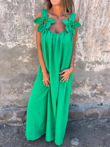 Abito floreale Scollo in U - Eleganza Senza tempo