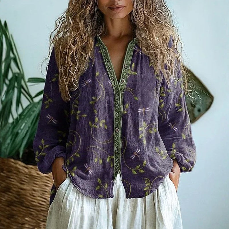 Ambre | Blusa Hoja Vintage