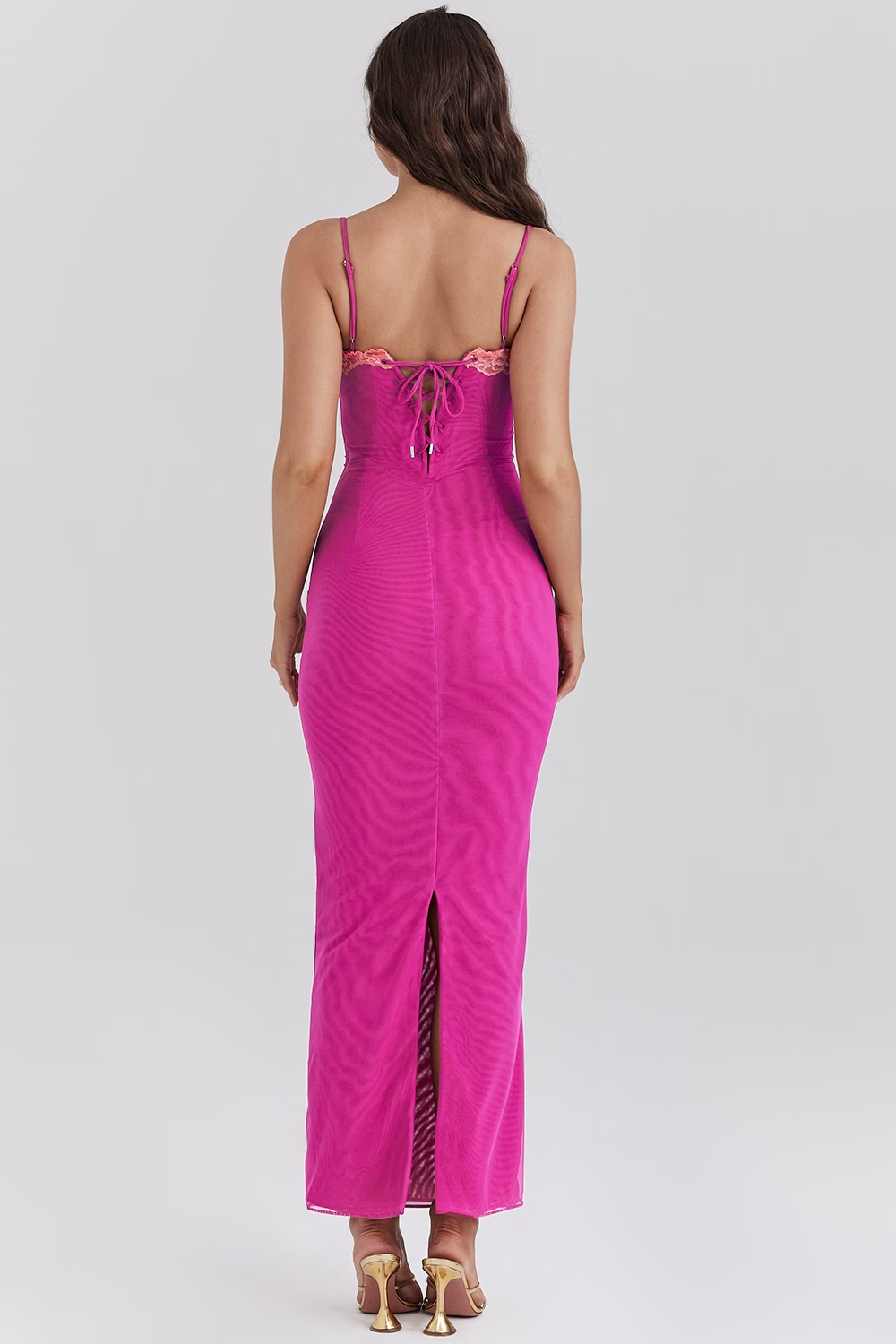 Fay | Abito maxi di Pizzo con Spacco