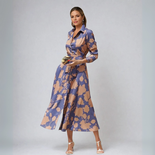 Floriza – Abito Stile Camicia Classico