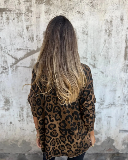 SERANA - BLUSA CON STAMPA DI LEOPARDO