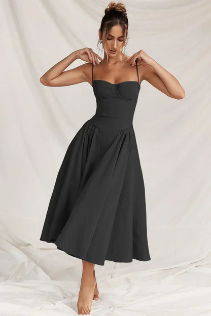 Elara | Abito con spalline con corsetto