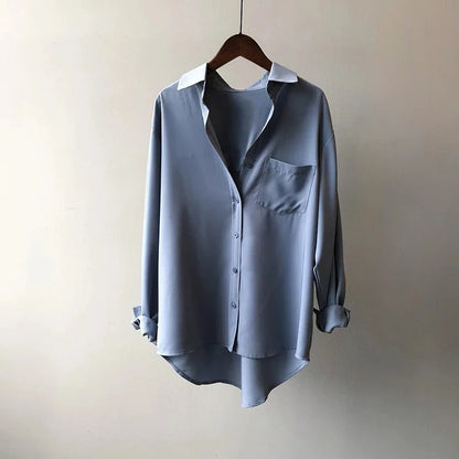Riley – Blusa di Seta con Eleganza Fluida