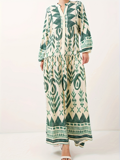 ELENA – ABITO MAXI BOHEMIO DI FIORI