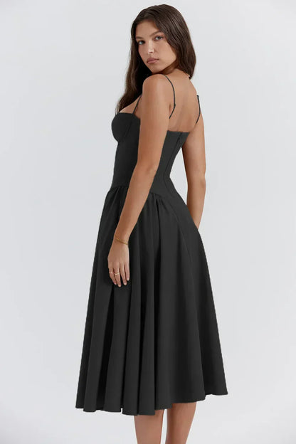 Elara | Abito con spalline con corsetto