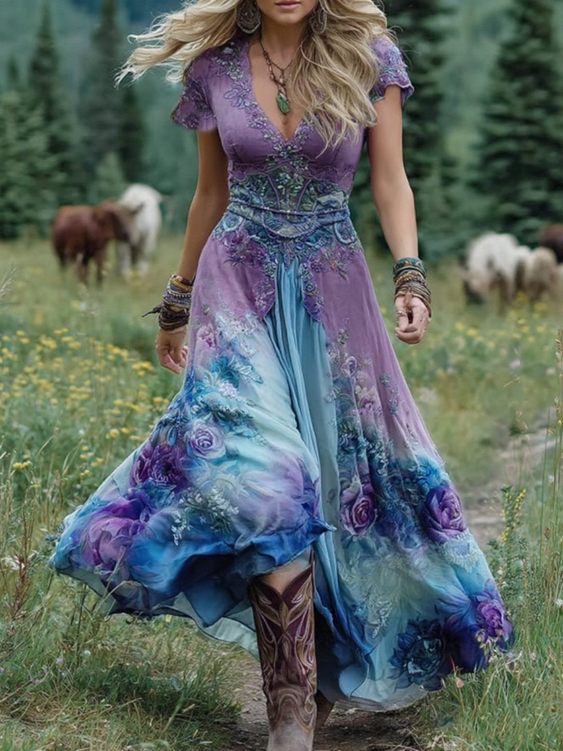 SERAPHINA – ABITO MAXI BOHO ENCANTADO