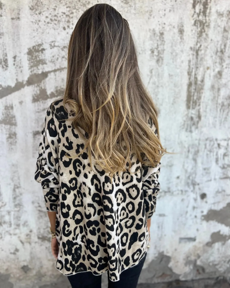 SERANA - BLUSA CON STAMPA DI LEOPARDO