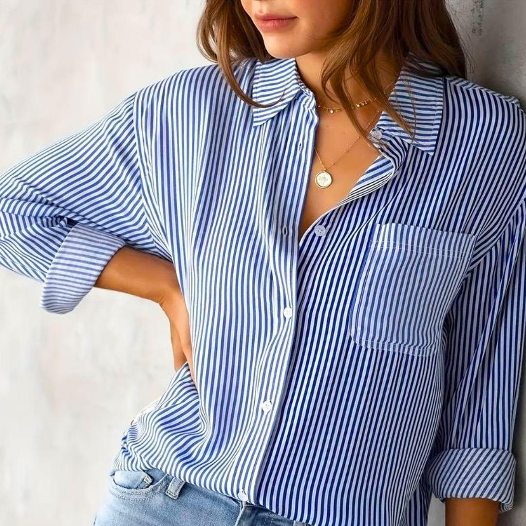 Blusa a Righe Casual per Donne