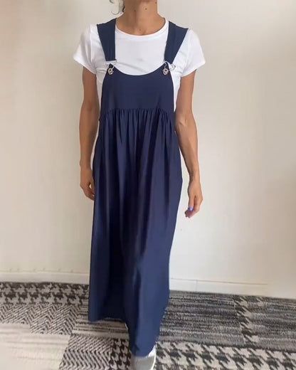 Grace™ - Abito Casual di Spalline di Tinta unita