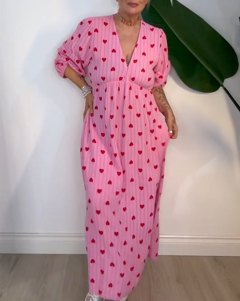 SOPHIA – ABITO MAXI CUORE DOLCE