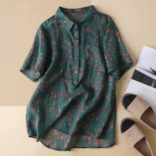 Maribel – Camicia Floreale di Media Tapeta