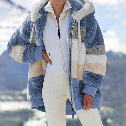 KAREN | Cappotto con cappuccio Oversize di Pelle Morbido e Calda