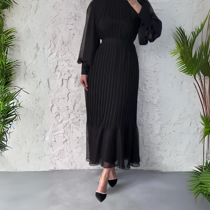 Abito da sera Elegante Otoñal con Dettagli di Tul