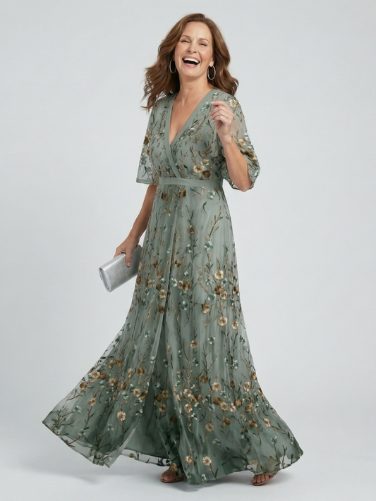 Selora | Abito maxi Flow con Scollo halter