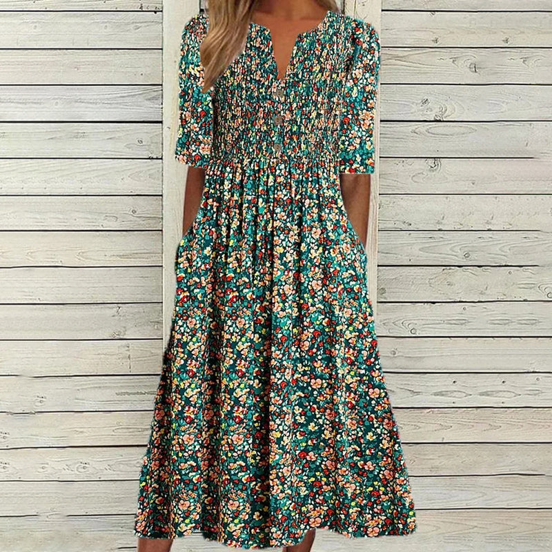 Jill | Abito Smock Giardino di Pradera
