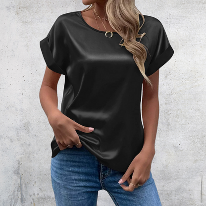 Mabel – Blusa con Maniche Arremangadas