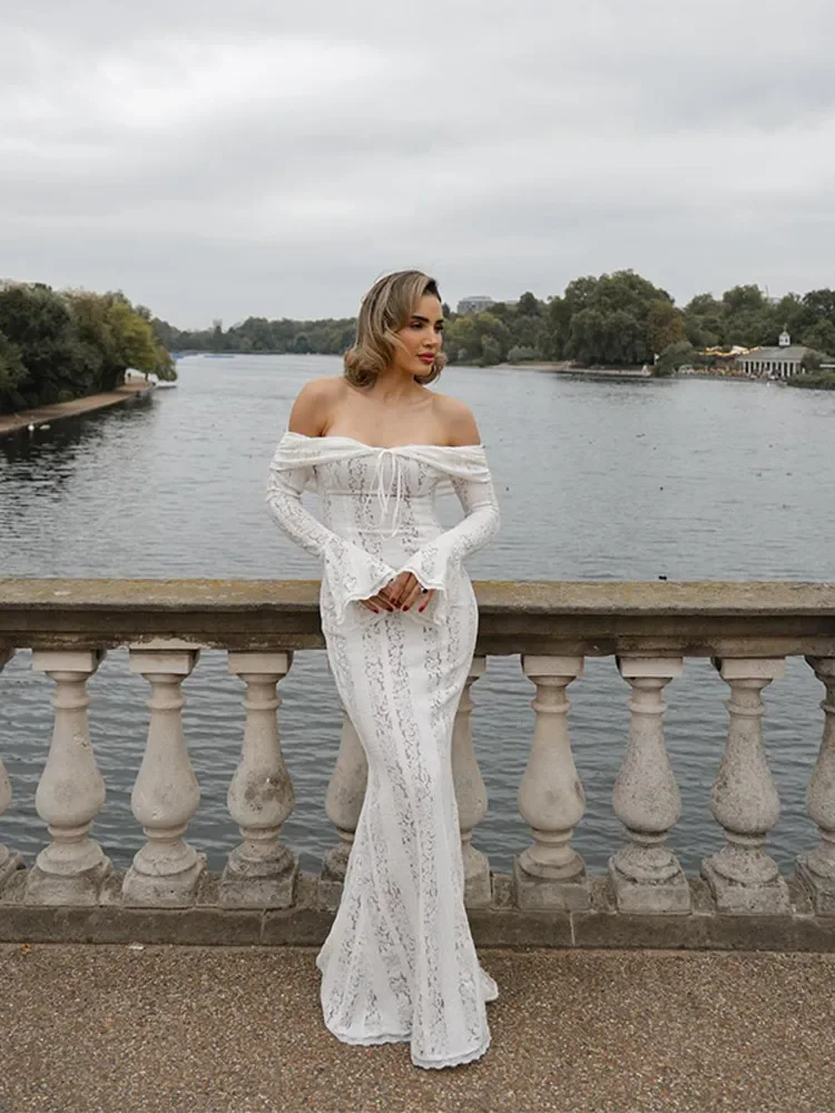 Georgetta | Abito Maxi di Pizzo