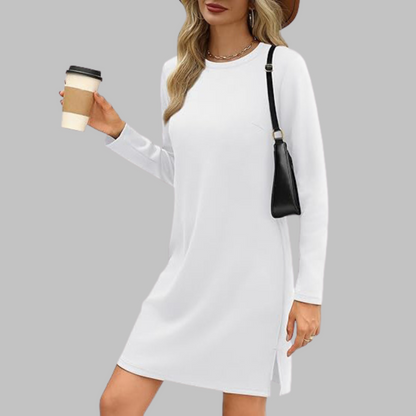 TATLO™ - Mini Abito casual di maniche lunghe e girocollo