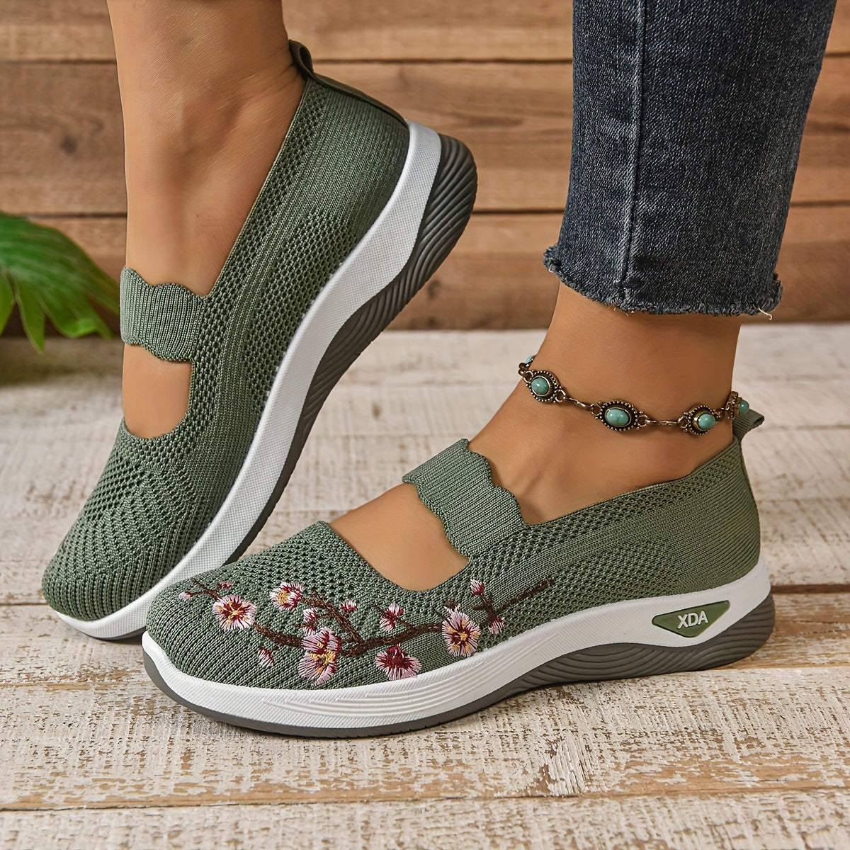 Gianna - Sneakers Florales di Supporto