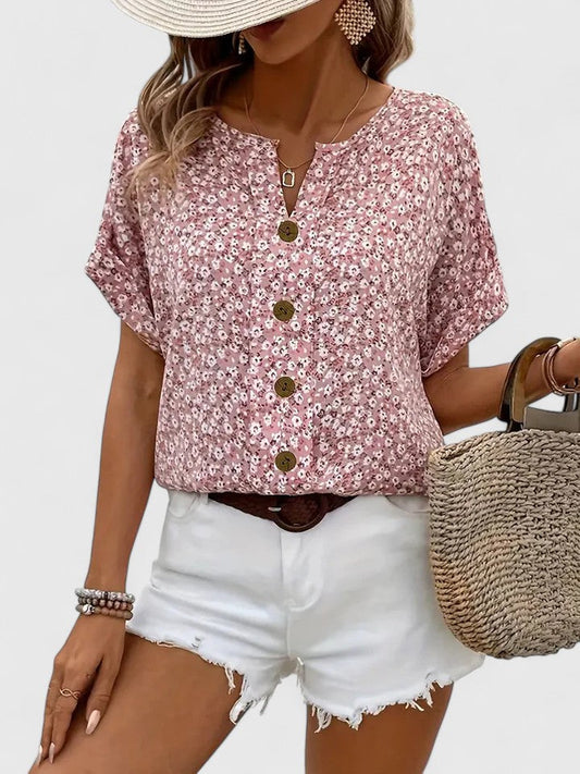 Sabine - Top Floreale Elegante estive