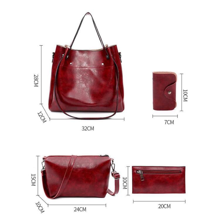 Sutton - Outfit di Borse Retrò Stilosa di 4 Pezzi