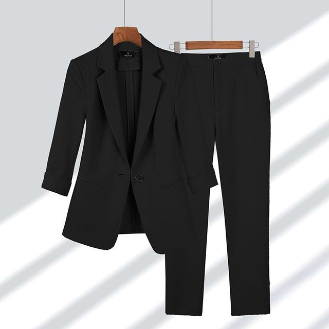 Viktoriya - Set Completo di Blazer e Pantaloni