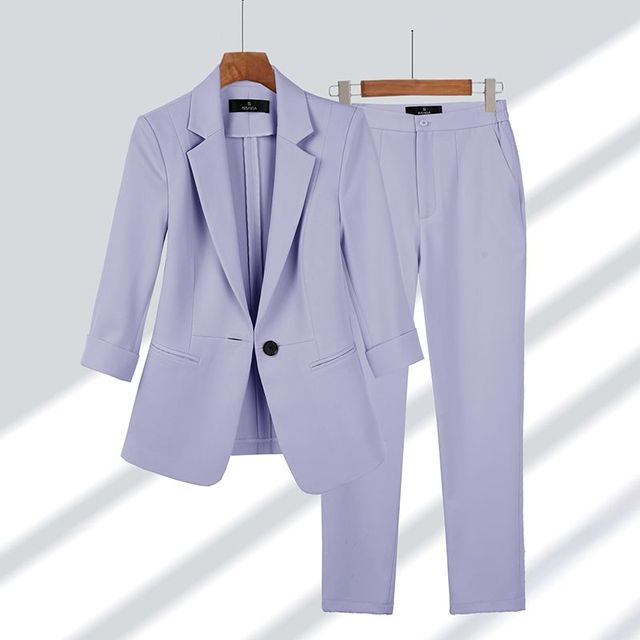 Viktoriya - Set Completo di Blazer e Pantaloni