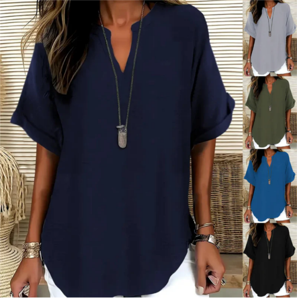 Dennys | Blusa leggera con scollo a V